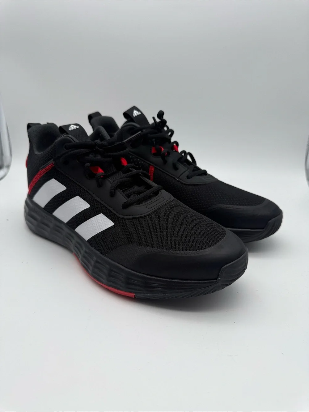 BRAND NEW Adidas Own The Game Black/Red Basketball Sneakers H00471 Sz 10.5 US